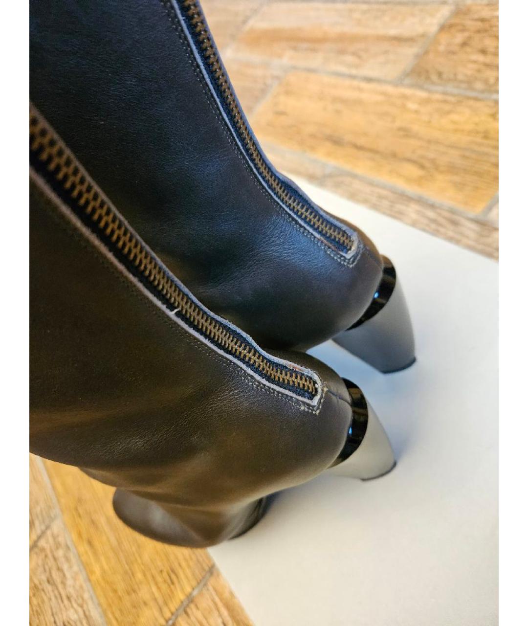 MARNI Коричневые кожаные сапоги, фото 2