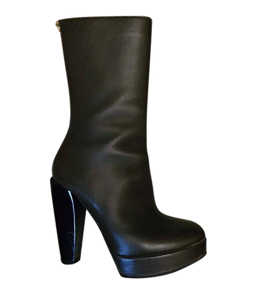 MARNI Коричневые кожаные сапоги, фото 1