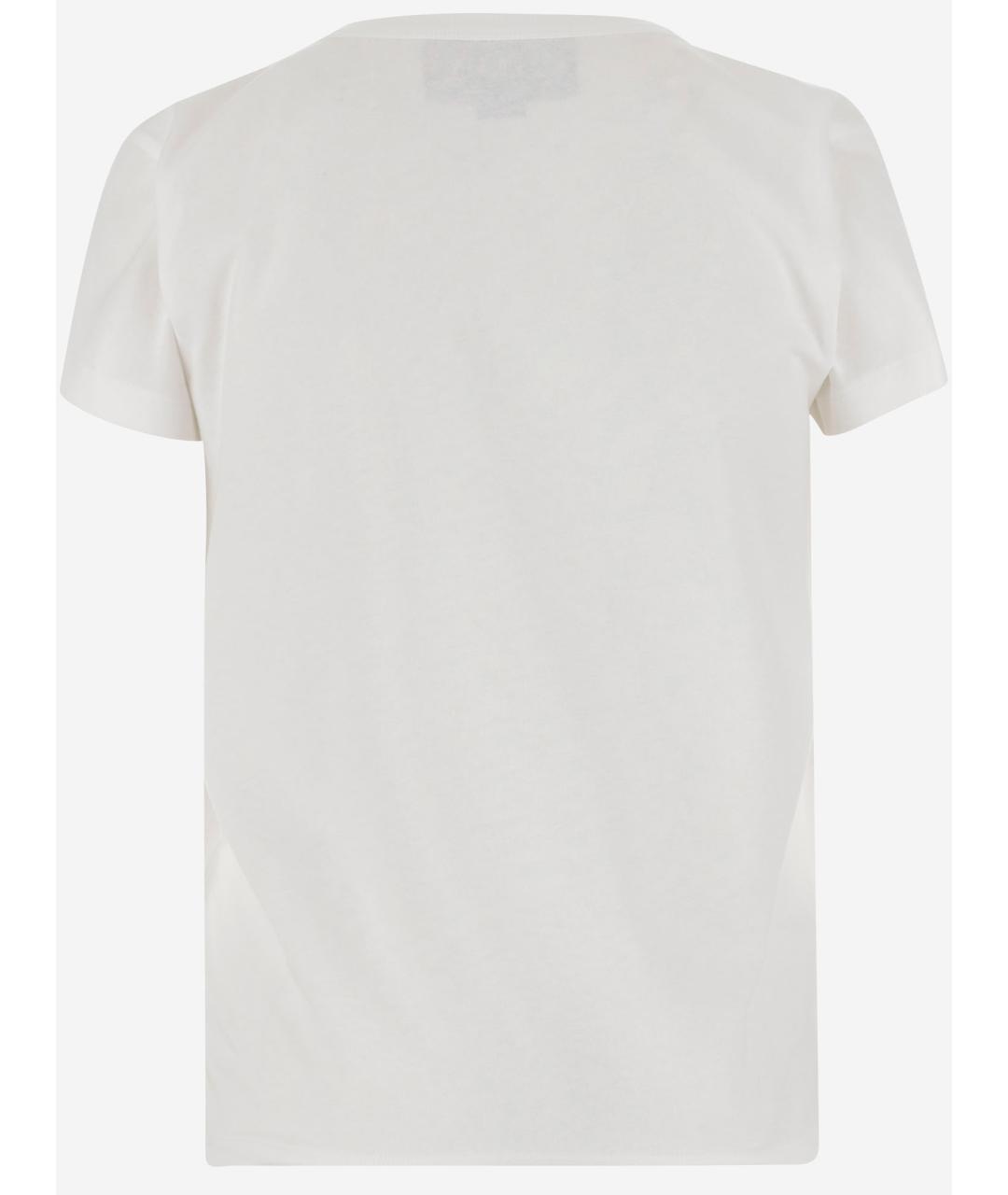 VALENTINO Белая хлопковая футболка, фото 2