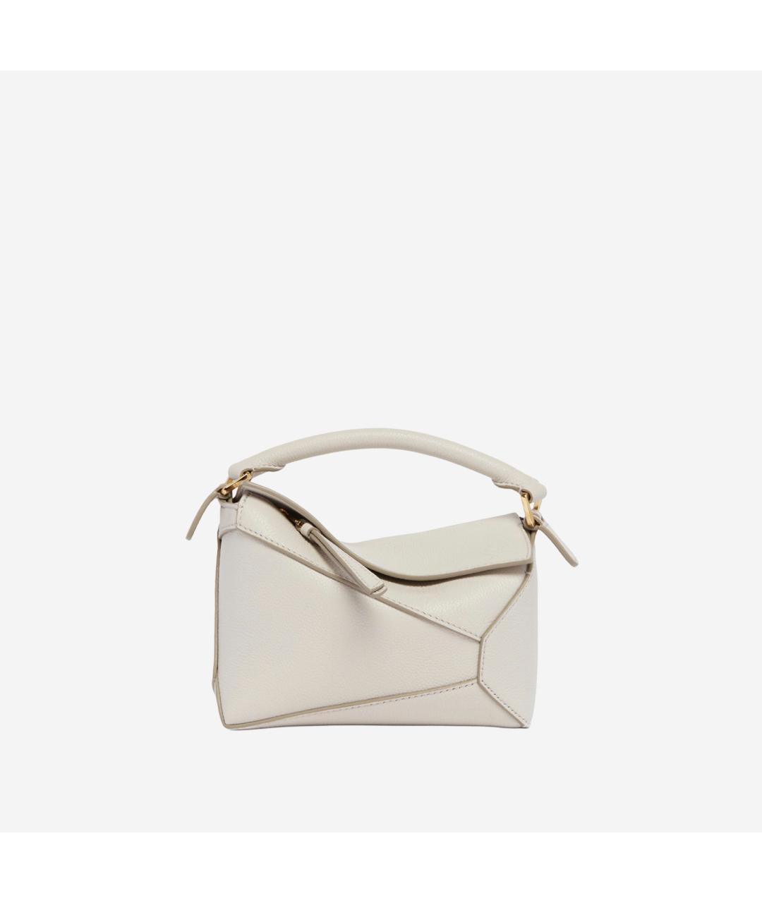 LOEWE Белая хлопковая сумка тоут, фото 1