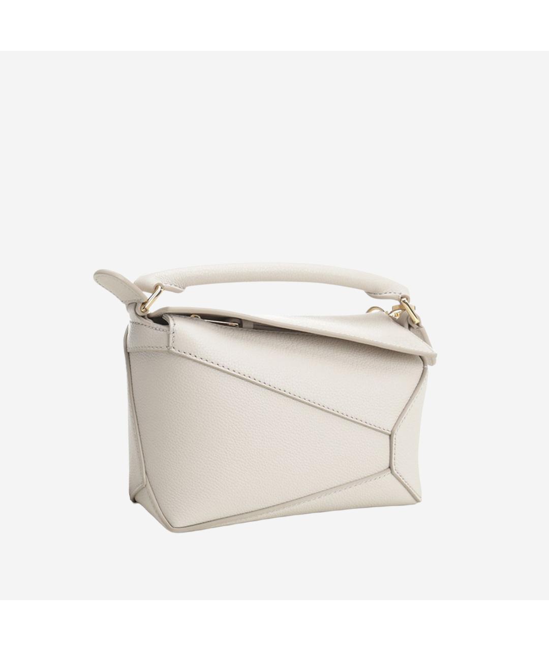 LOEWE Белая хлопковая сумка тоут, фото 2