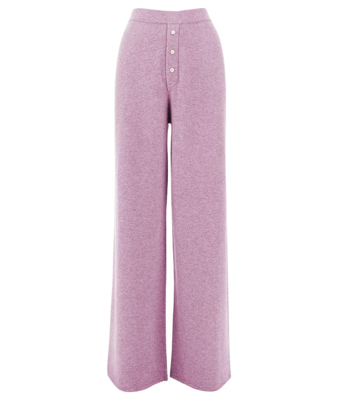 GUEST IN RESIDENCE Розовые кашемировые прямые брюки, фото 1