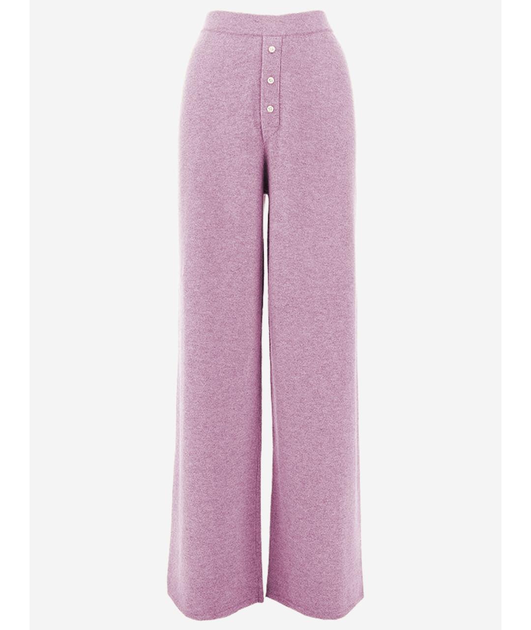 GUEST IN RESIDENCE Розовые кашемировые прямые брюки, фото 4