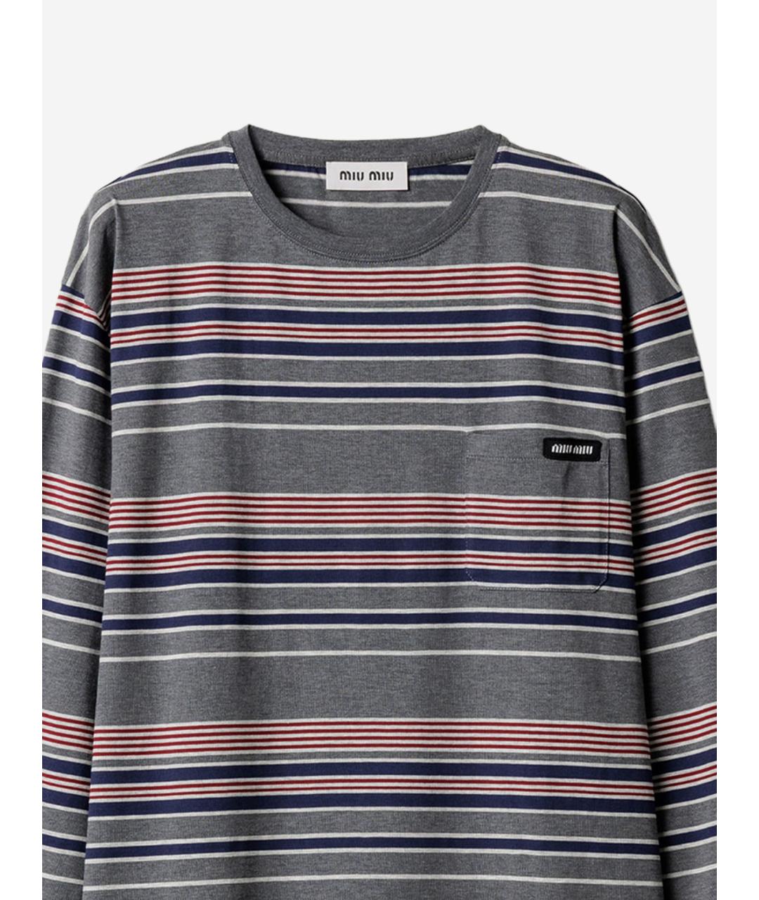 MIU MIU Мульти хлопковый джемпер / свитер, фото 3