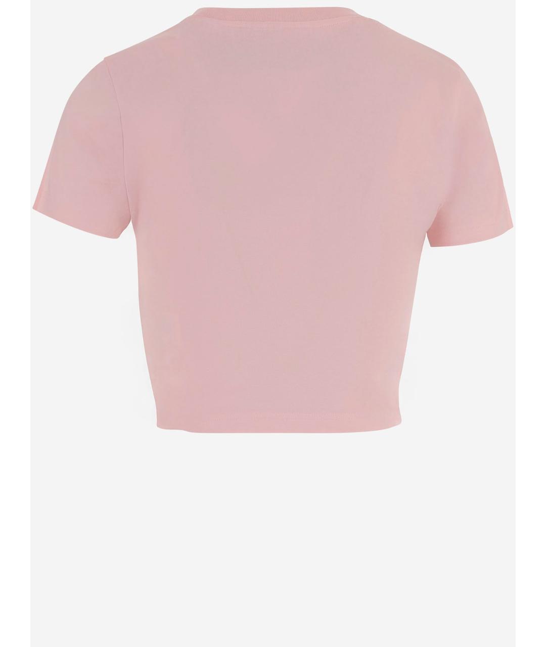 CASABLANCA Розовая хлопковая футболка, фото 2