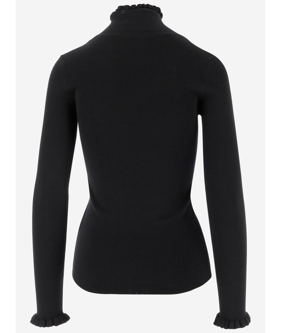 VALENTINO Черный шерстяной джемпер / свитер, фото 2