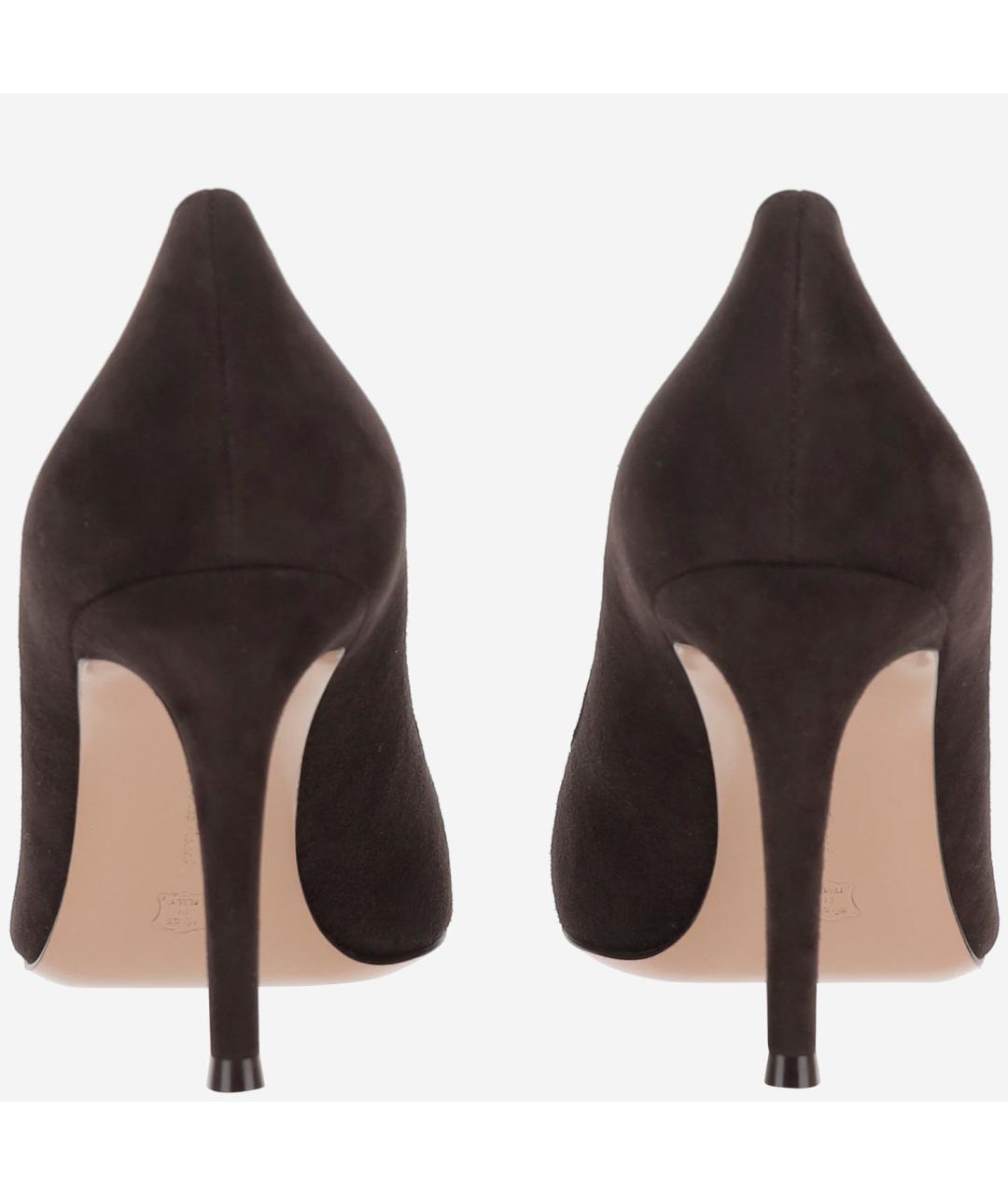 GIANVITO ROSSI Коричневые замшевые туфли, фото 3