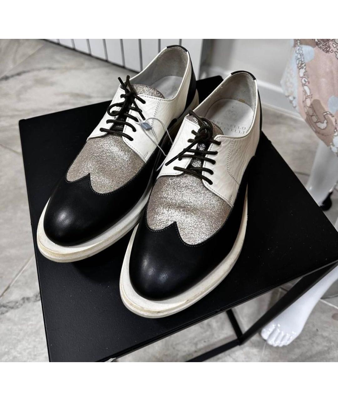 BRUNELLO CUCINELLI Мульти кожаные лоферы, фото 4