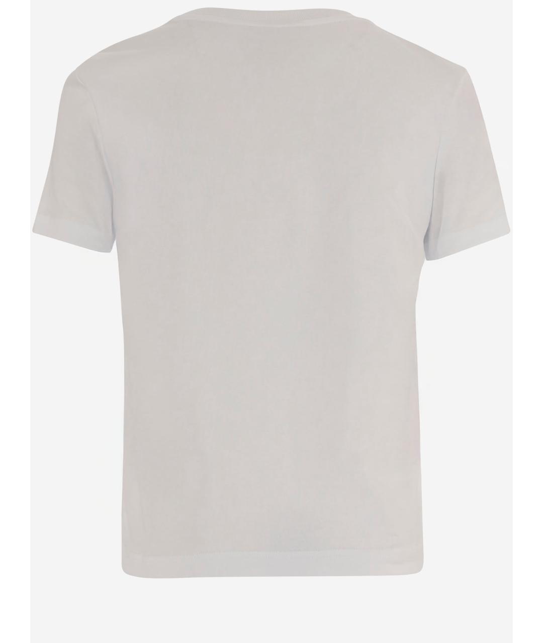 CASABLANCA Белая хлопковая футболка, фото 2