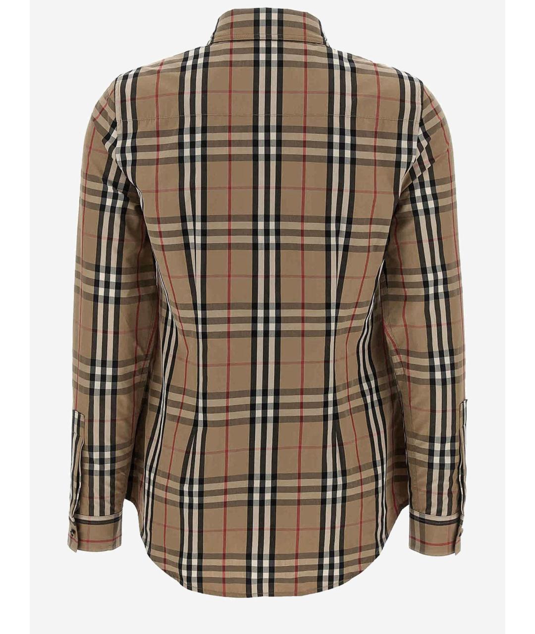 BURBERRY Бежевая хлопковая рубашка, фото 2