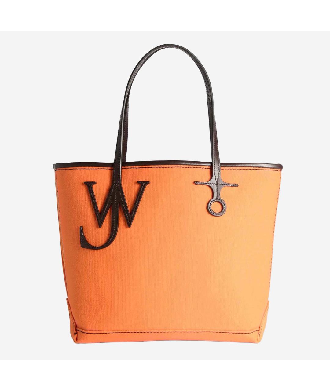 J.W.ANDERSON Оранжевая хлопковая сумка тоут, фото 1
