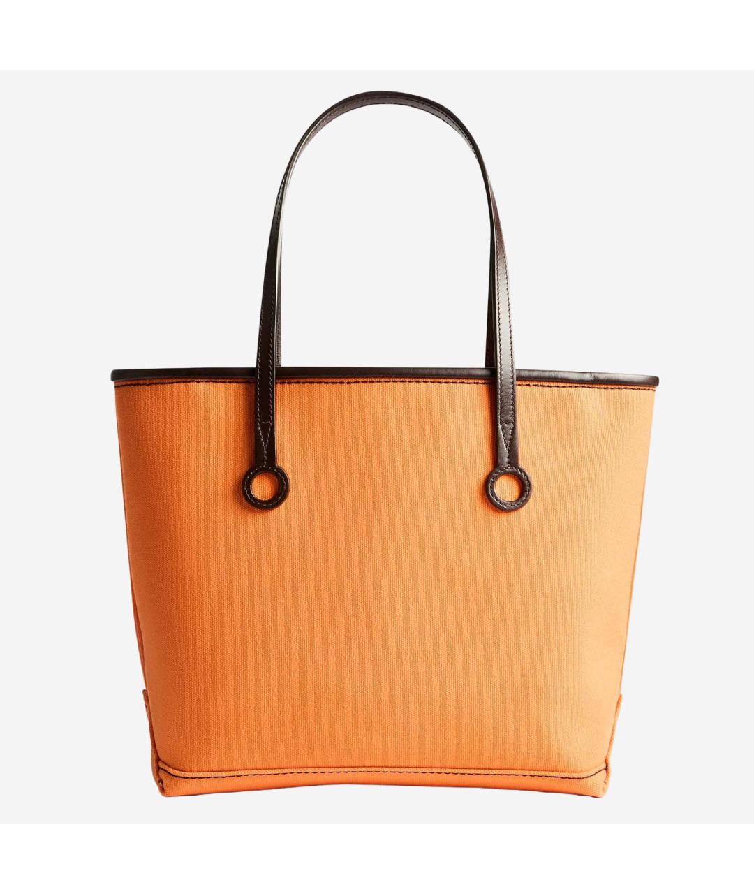 J.W.ANDERSON Оранжевая хлопковая сумка тоут, фото 3