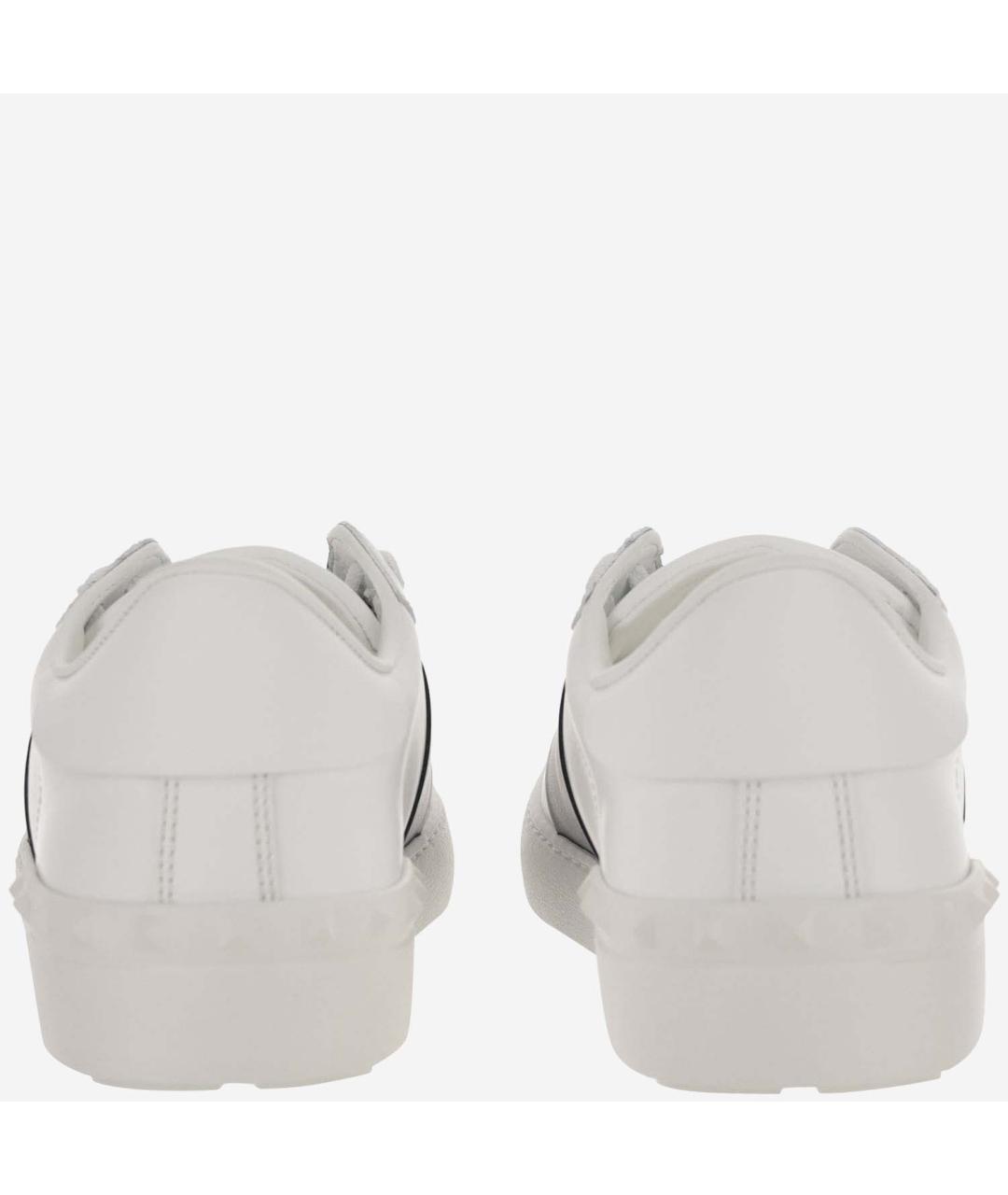 VALENTINO Белые кожаные низкие кроссовки / кеды, фото 2