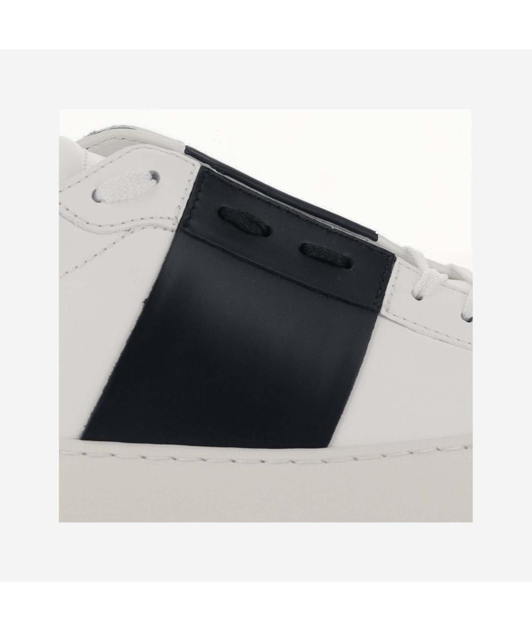 VALENTINO Белые кожаные низкие кроссовки / кеды, фото 5