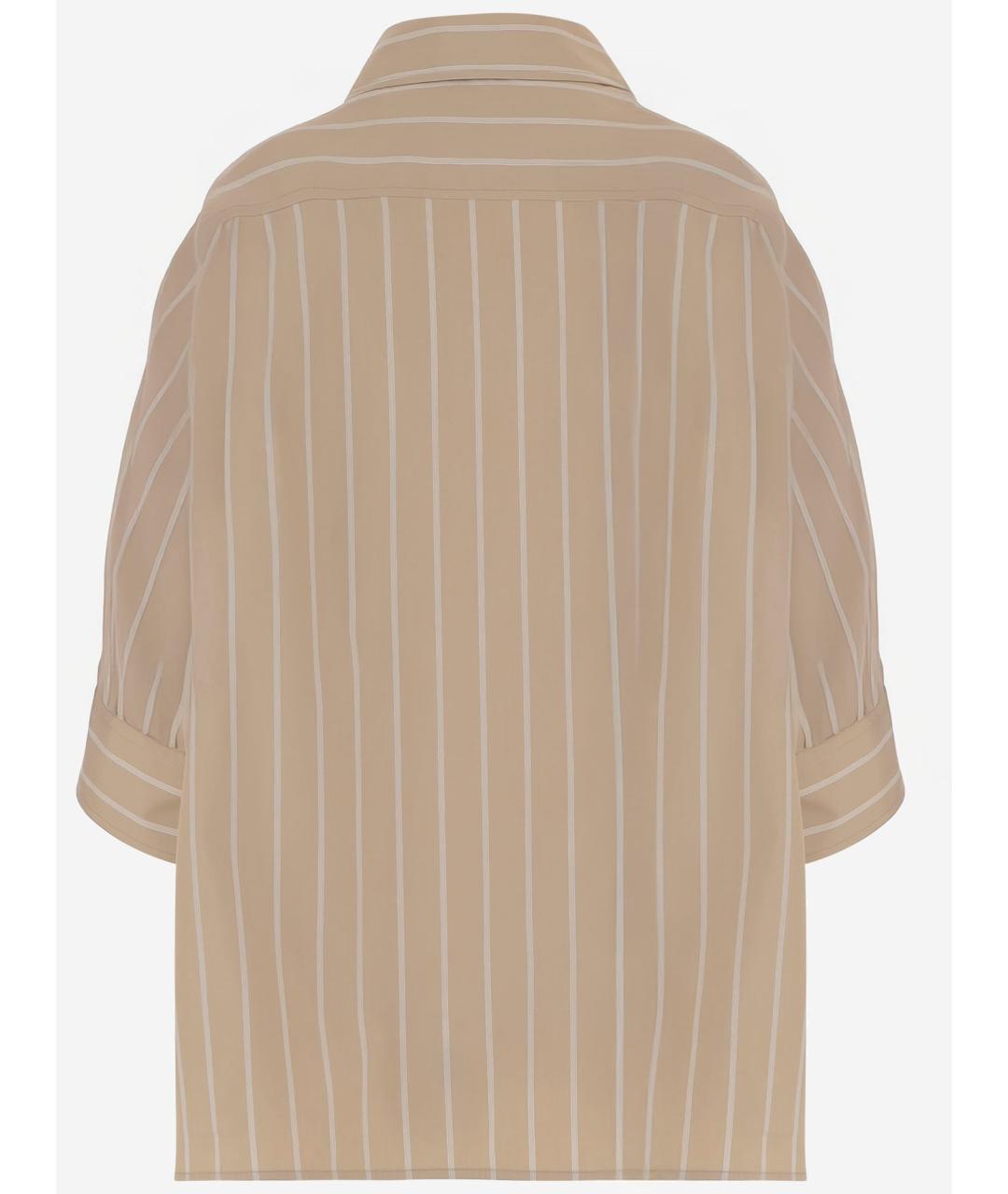 JIL SANDER Бежевая хлопковая рубашка, фото 2