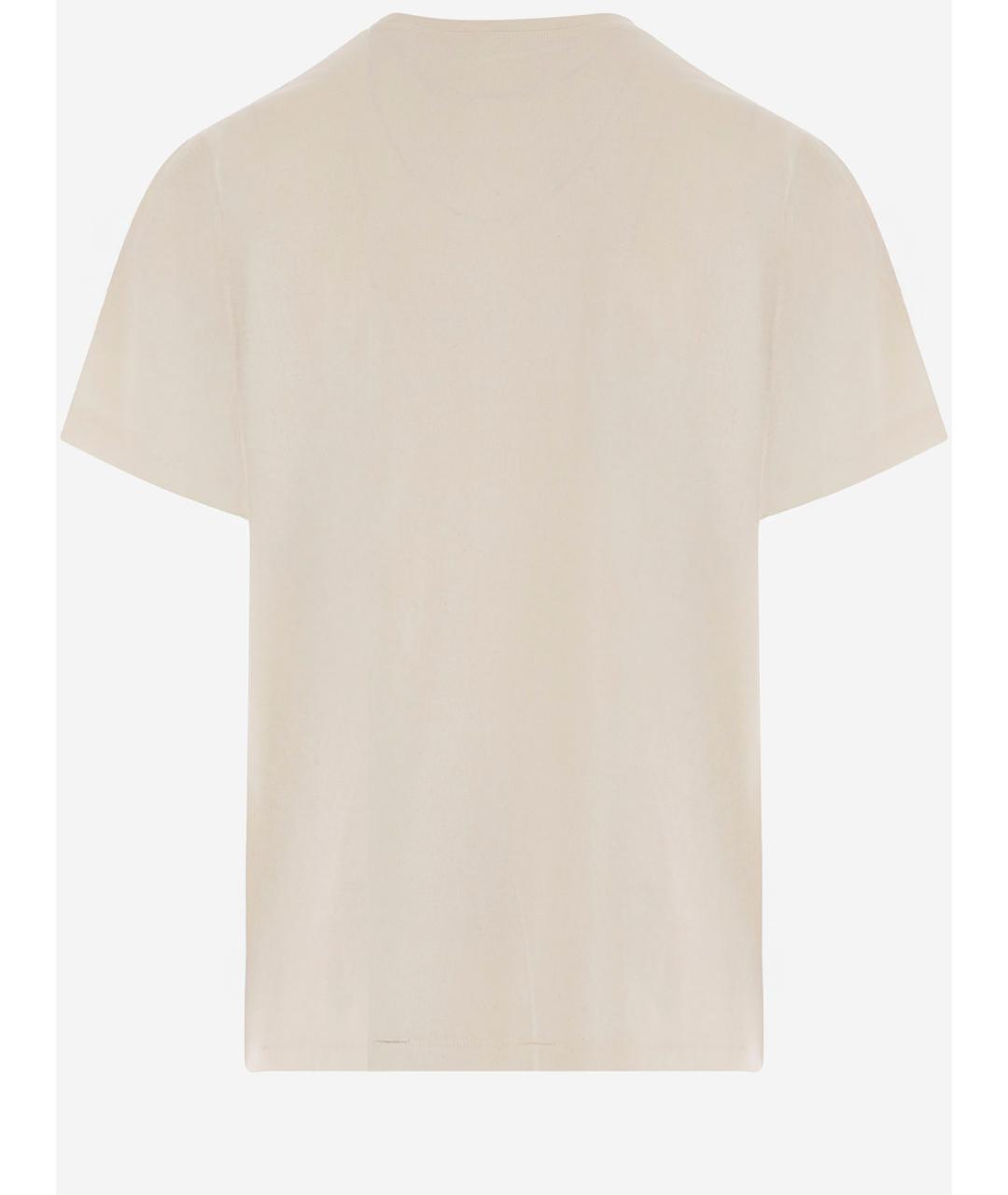 J.W.ANDERSON Бежевая хлопковая футболка, фото 2