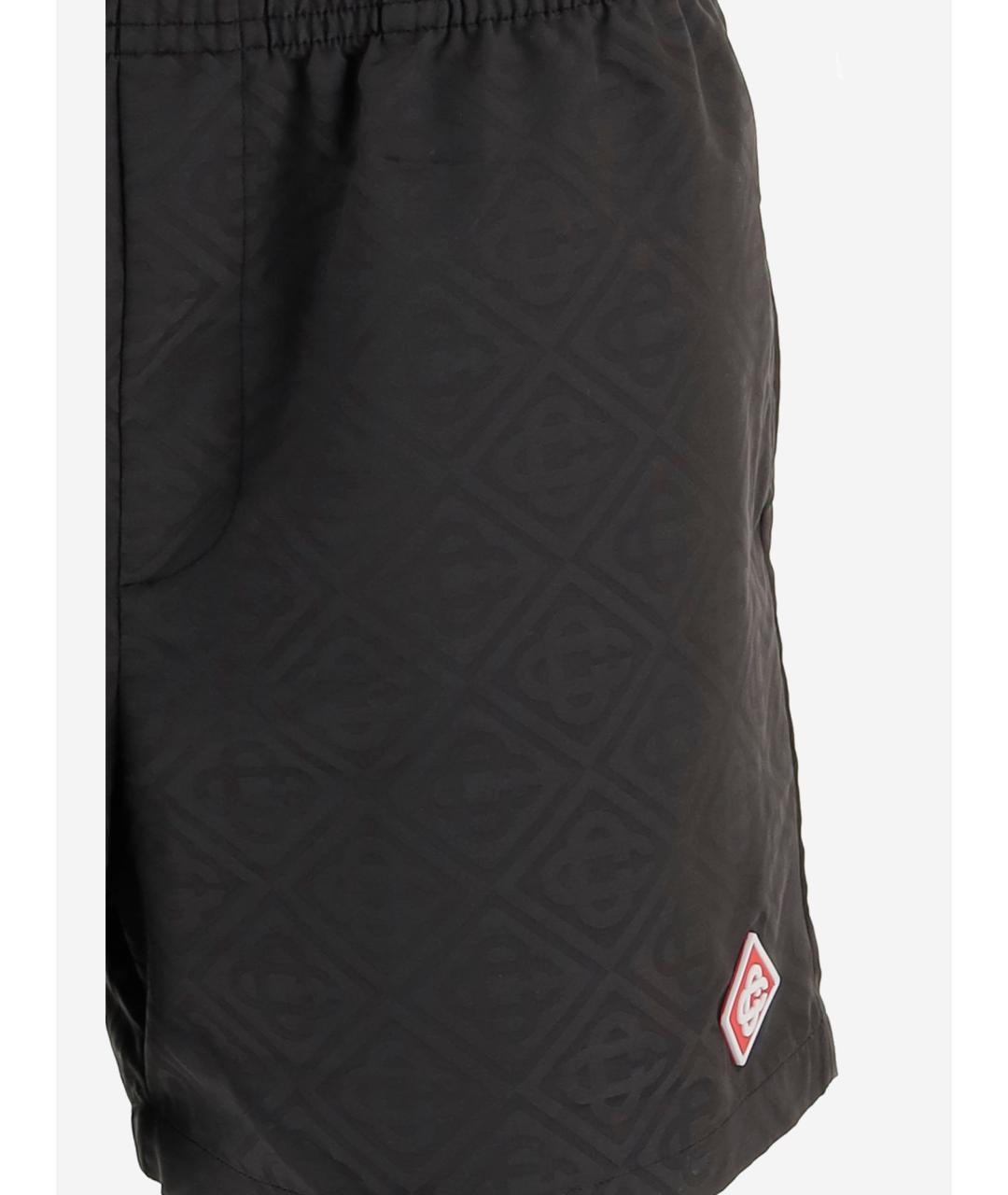 CASABLANCA Черные полиэстеровые шорты, фото 3