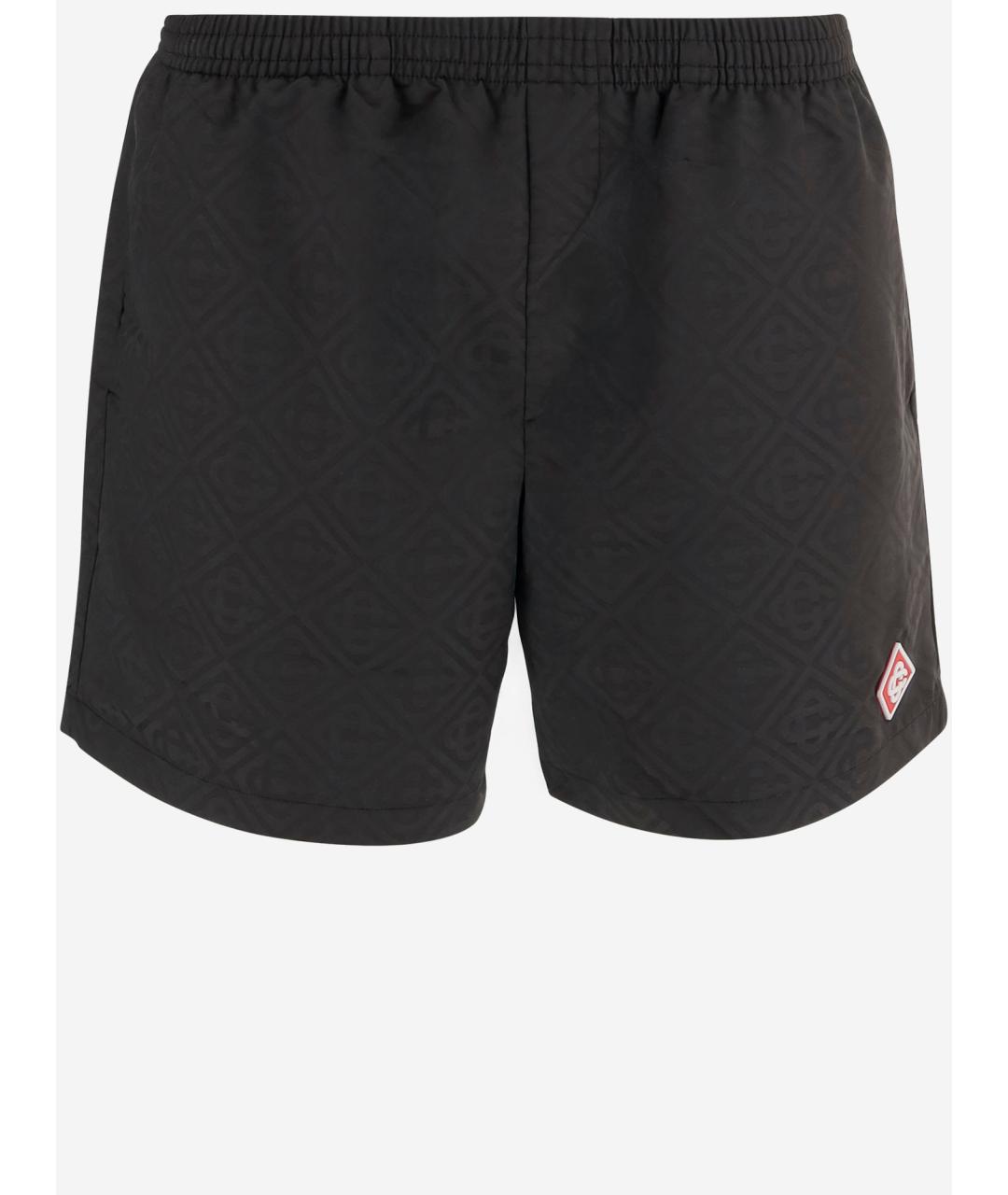 CASABLANCA Черные полиэстеровые шорты, фото 4