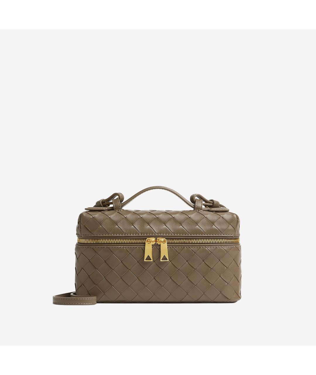 BOTTEGA VENETA Зеленая кожаная сумка через плечо, фото 5