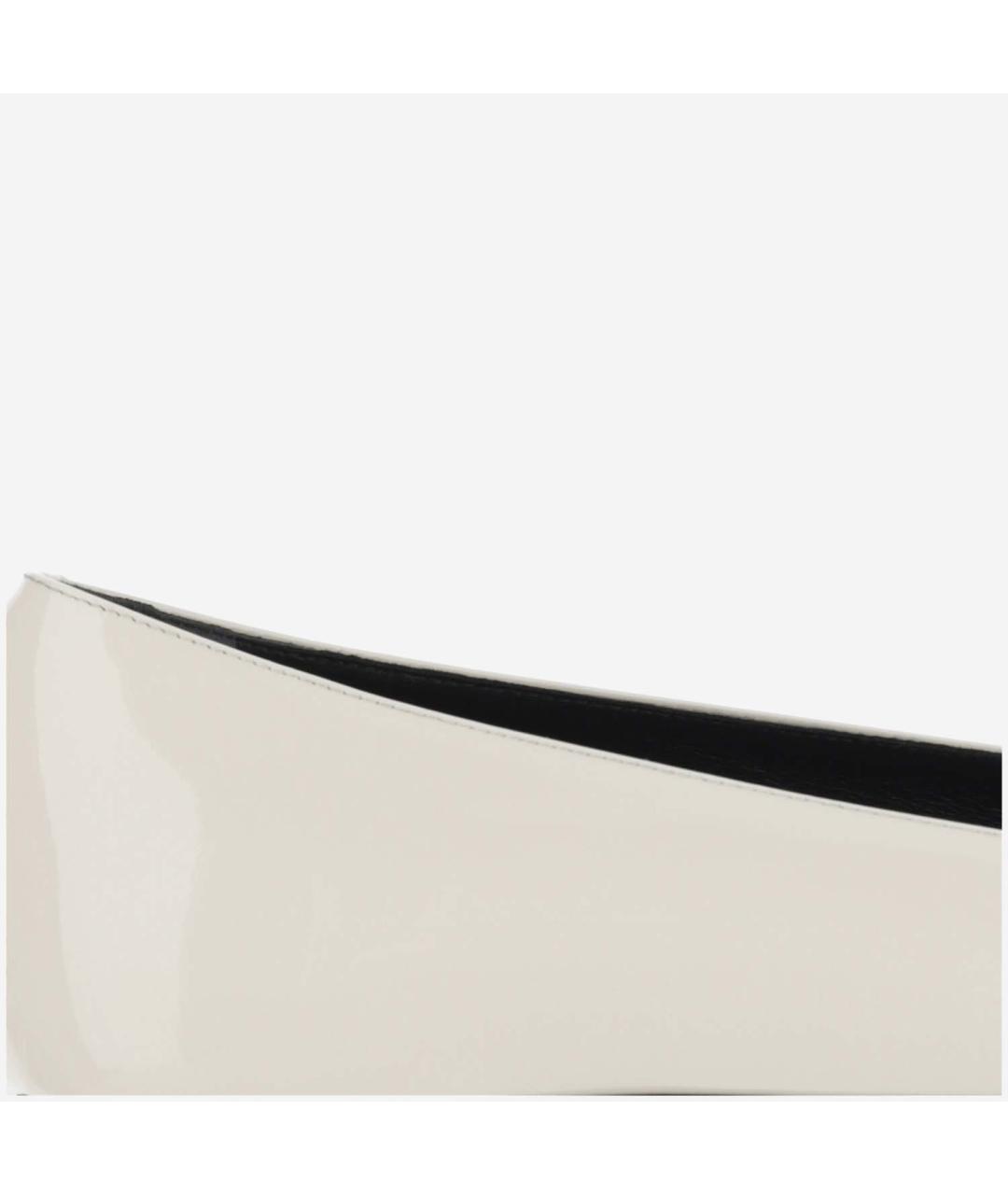 ROGER VIVIER Белые кожаные балетки, фото 4