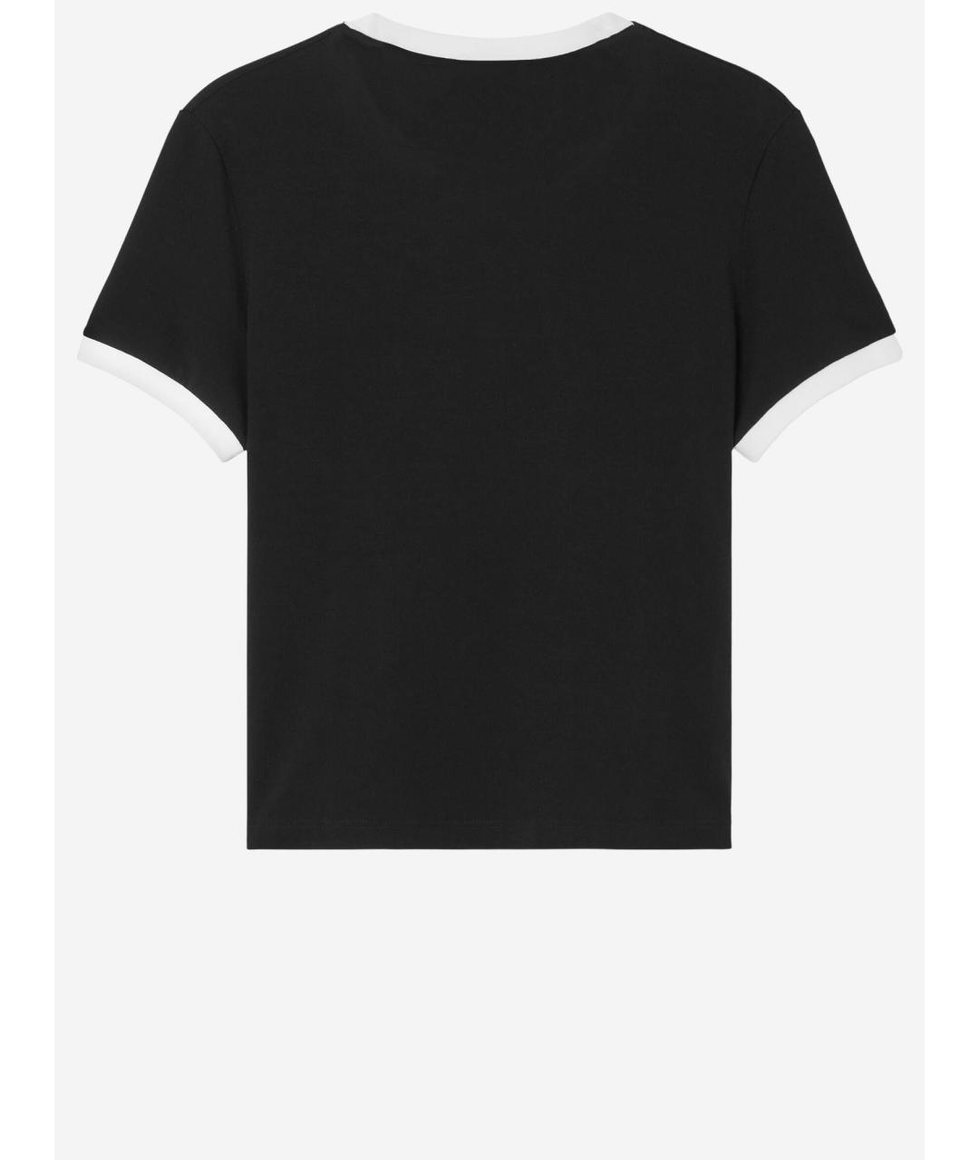 VERSACE Черная хлопковая футболка, фото 2