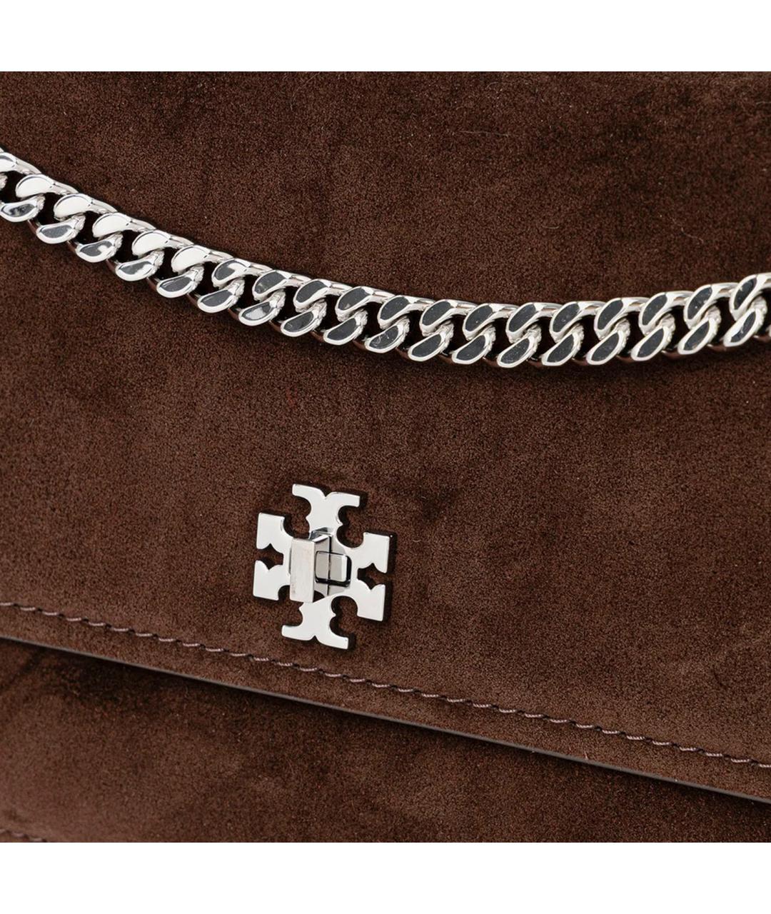 TORY BURCH Коричневая замшевая сумка тоут, фото 4