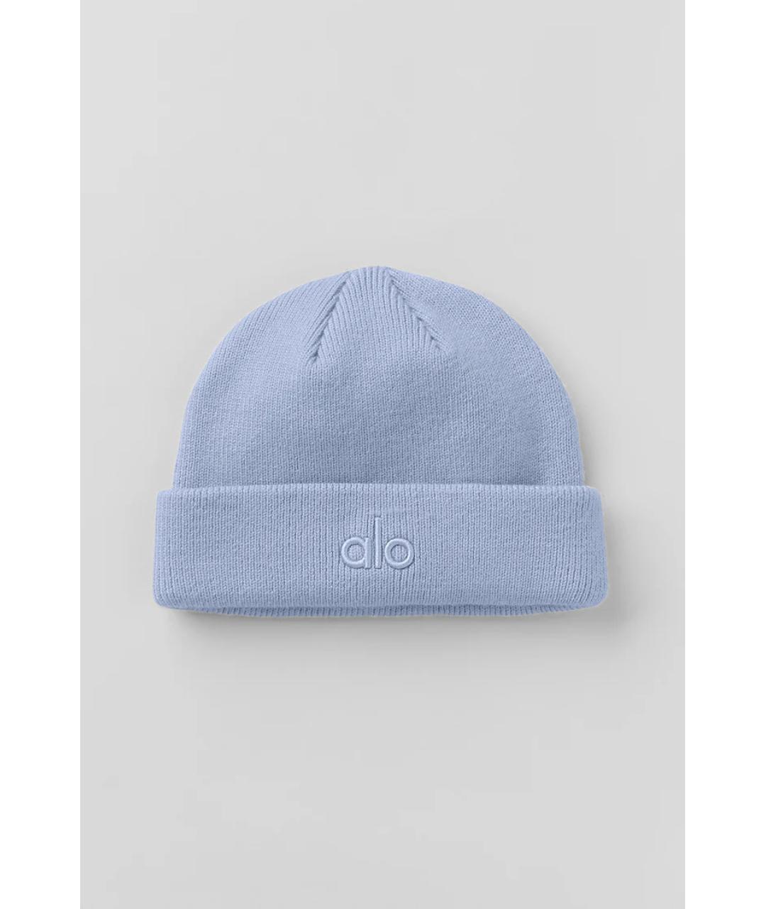 ALO YOGA Голубая шерстяная шапка, фото 4