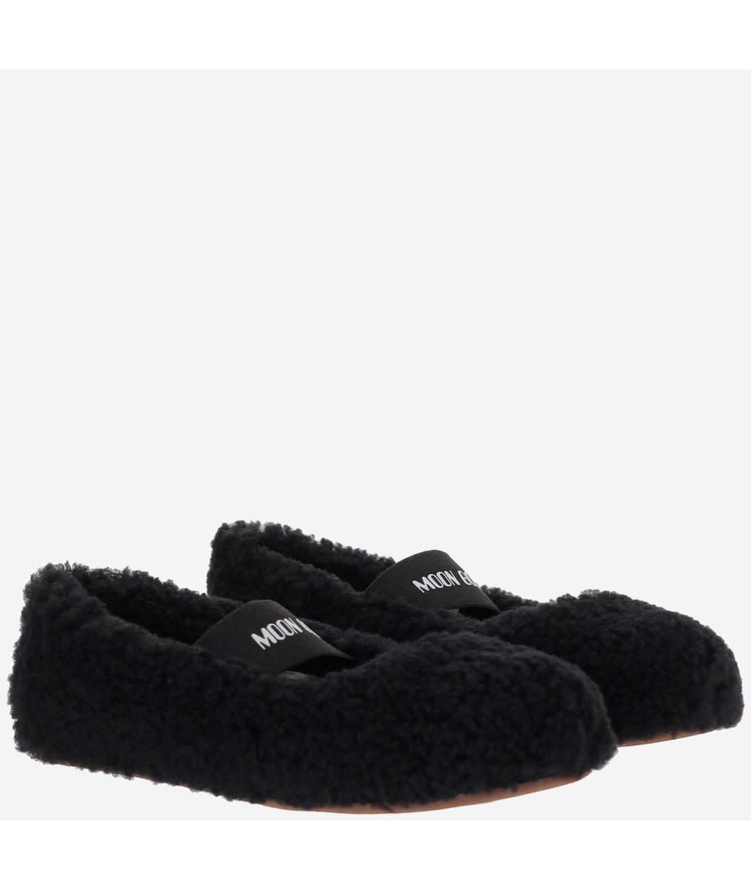 MOON BOOT Черные текстильные балетки, фото 3