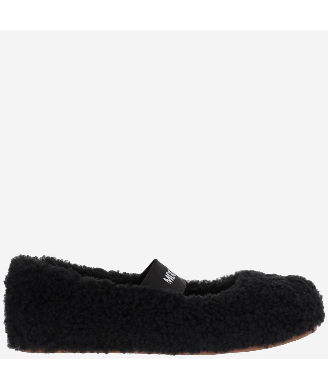MOON BOOT Черные текстильные балетки, фото 6