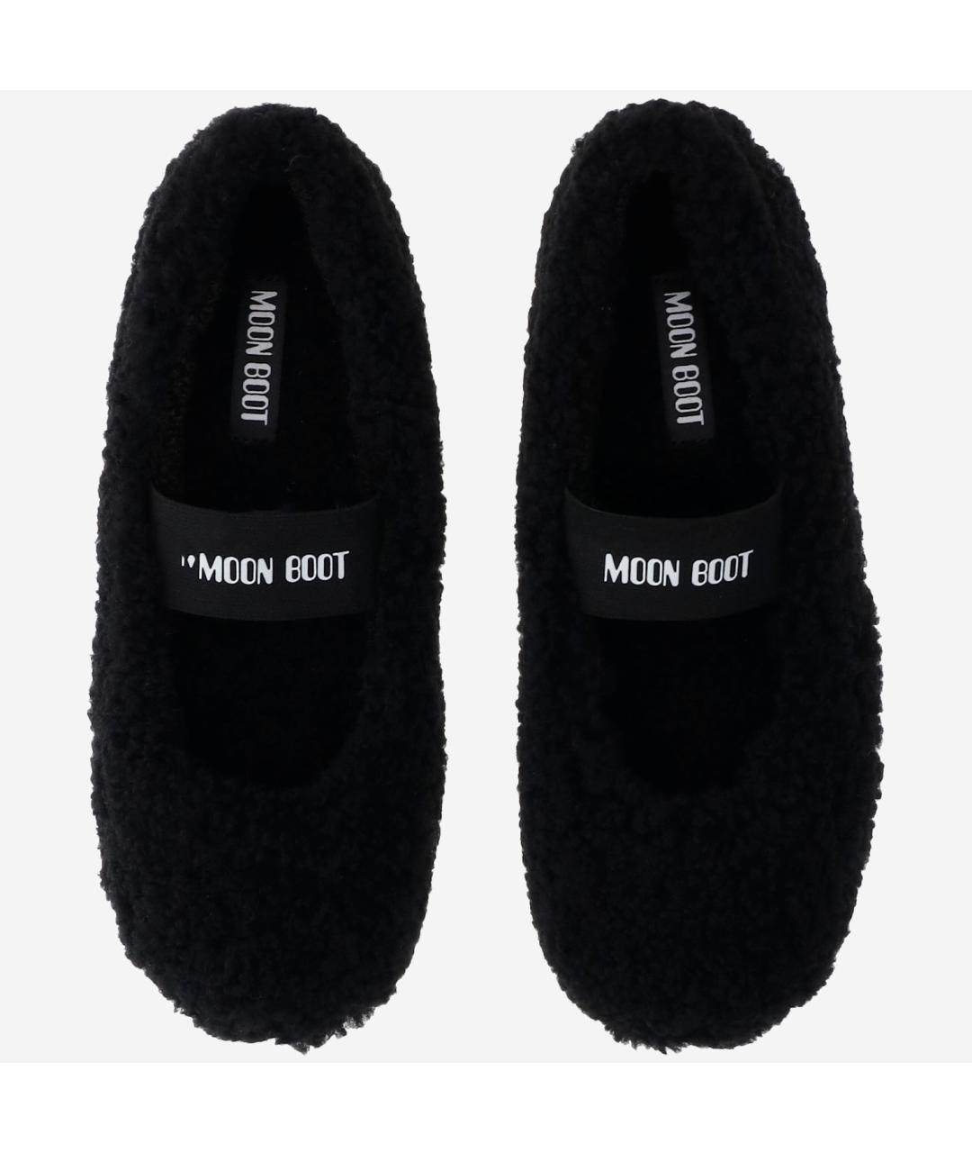 MOON BOOT Черные текстильные балетки, фото 2