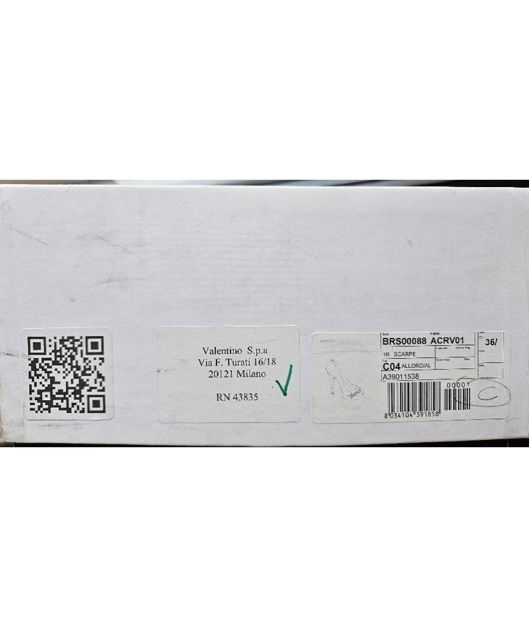 RED VALENTINO Зеленые замшевые туфли, фото 7