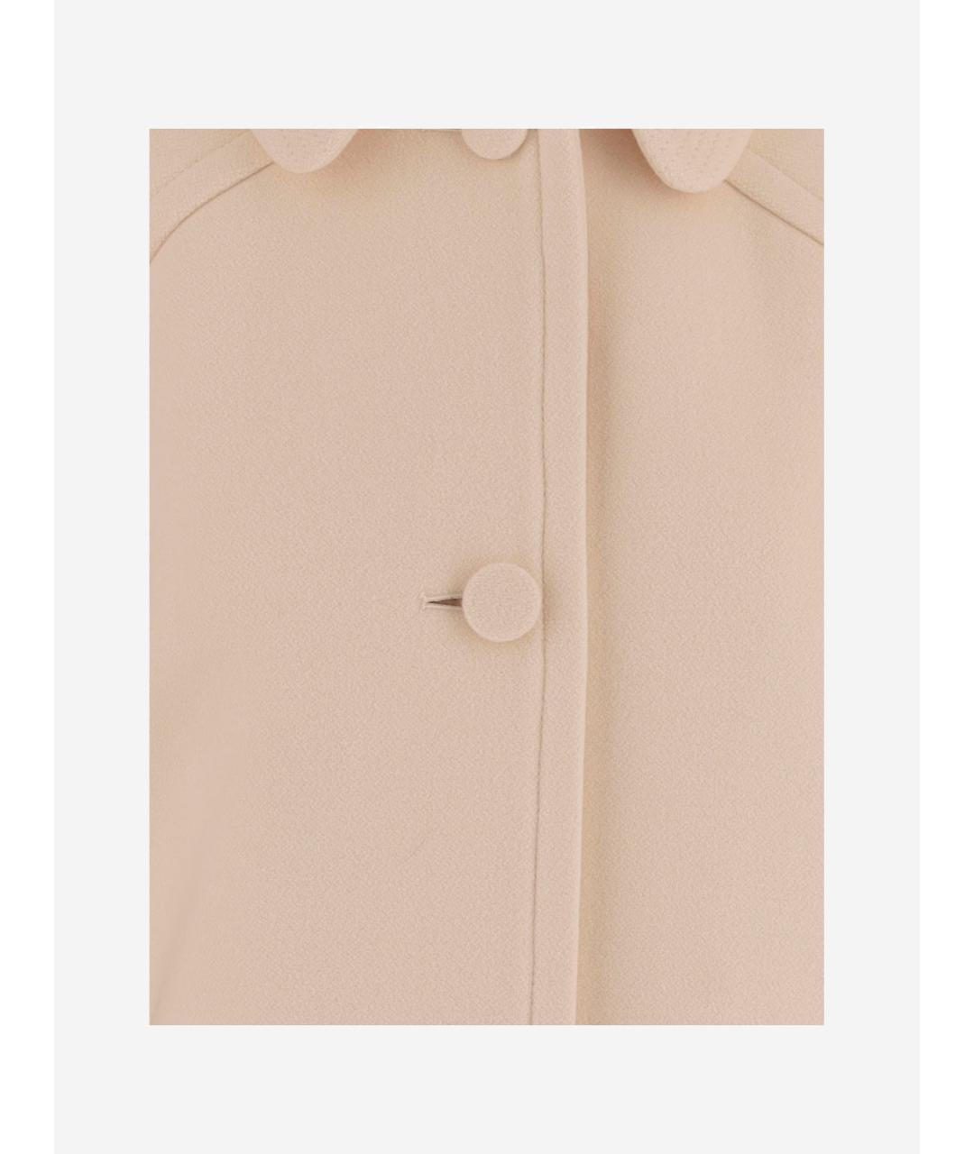 VALENTINO Бежевое шерстяное пальто, фото 3