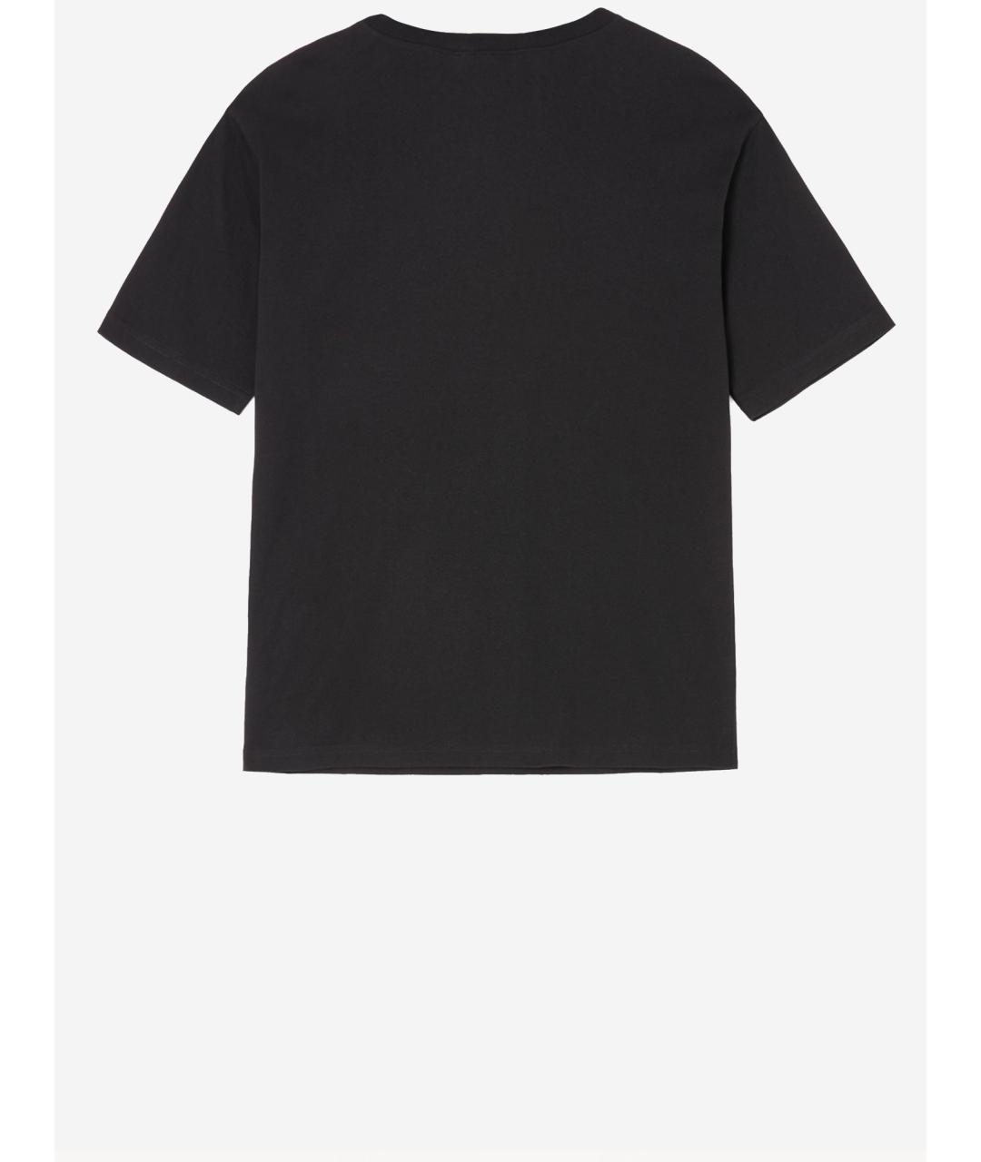 VALENTINO Черная хлопковая футболка, фото 2