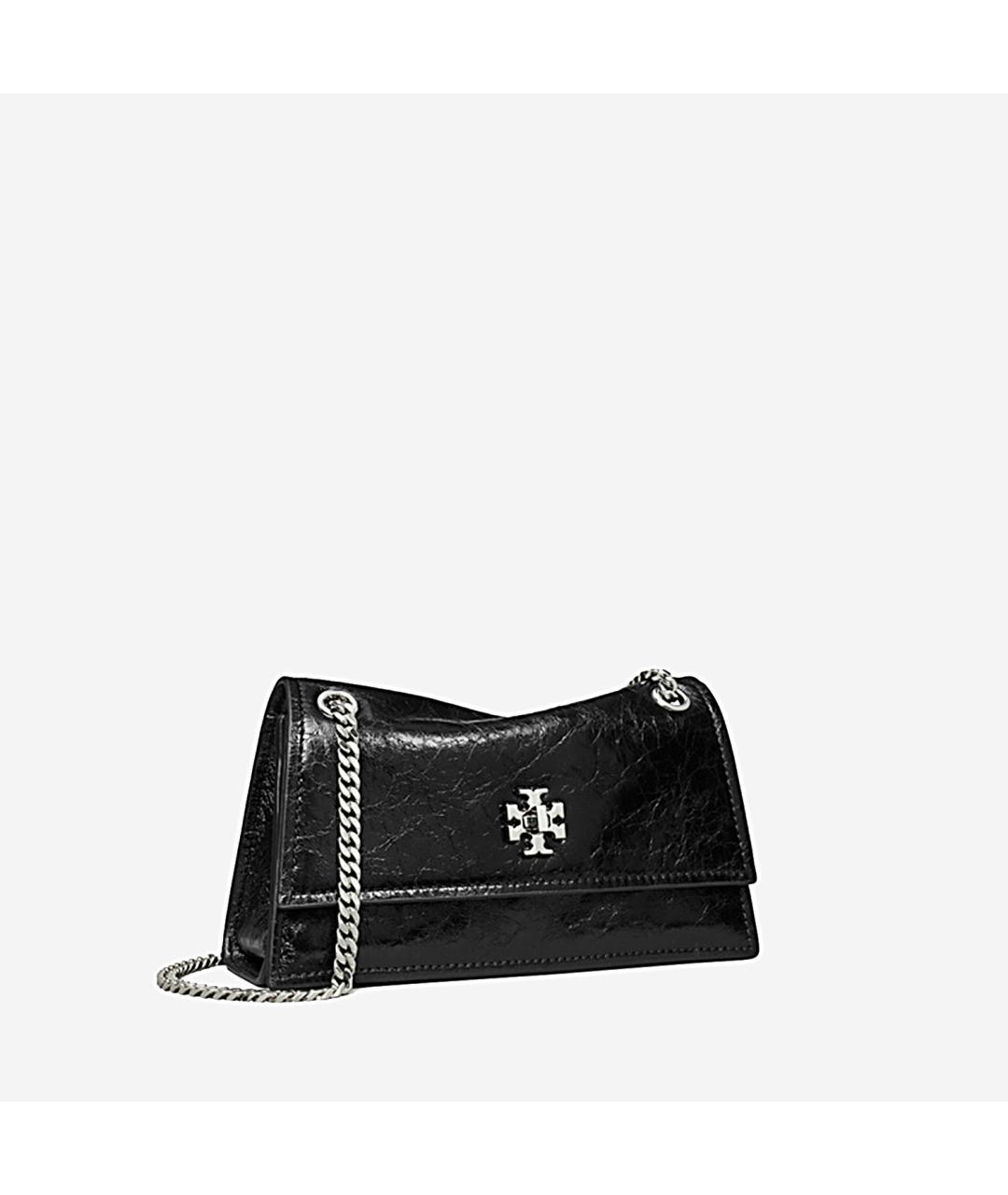 TORY BURCH Черная кожаная сумка через плечо, фото 2