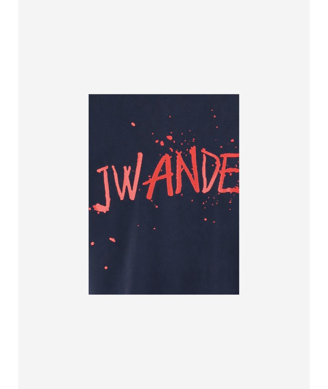 J.W.ANDERSON Синяя хлопковая футболка, фото 3