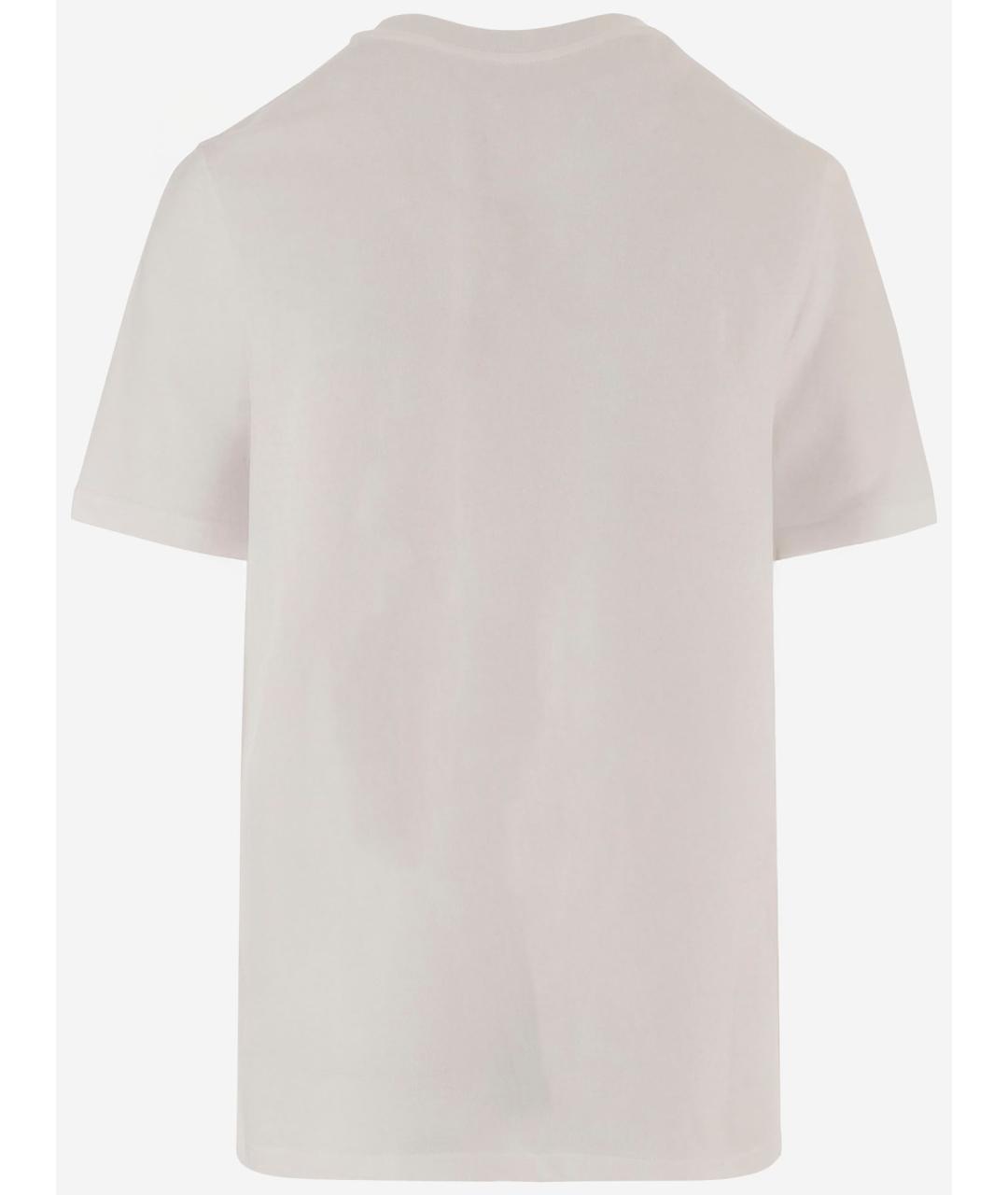 JIL SANDER Белая хлопковая футболка, фото 2