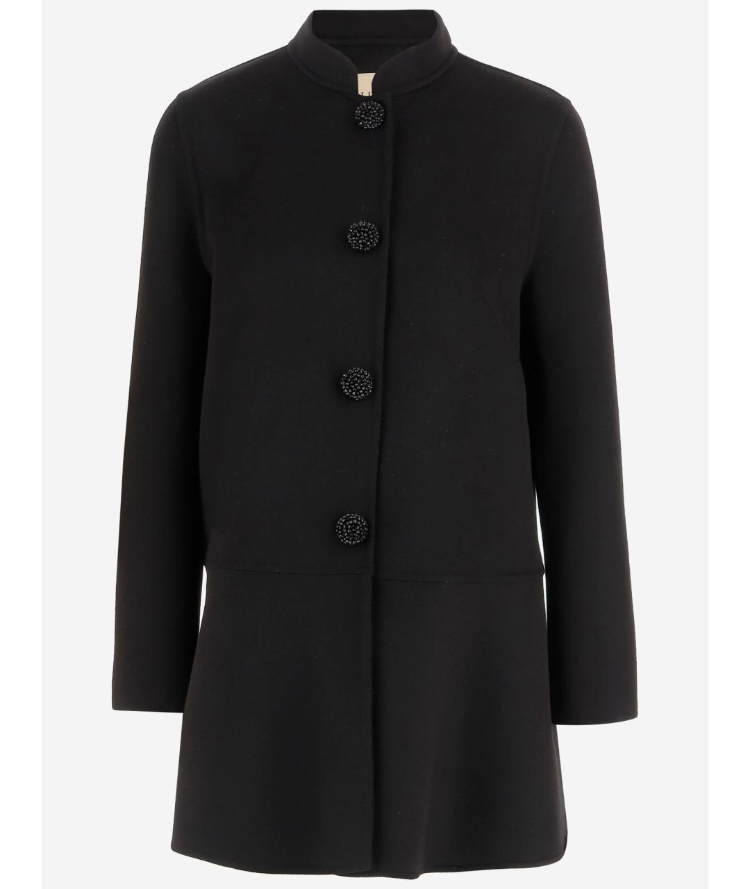 VALENTINO Черное кашемировое пальто, фото 1