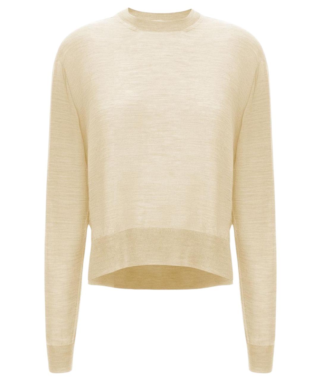 JIL SANDER Желтый кашемировый джемпер / свитер, фото 1