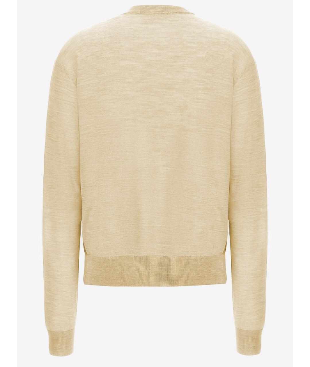 JIL SANDER Желтый кашемировый джемпер / свитер, фото 2