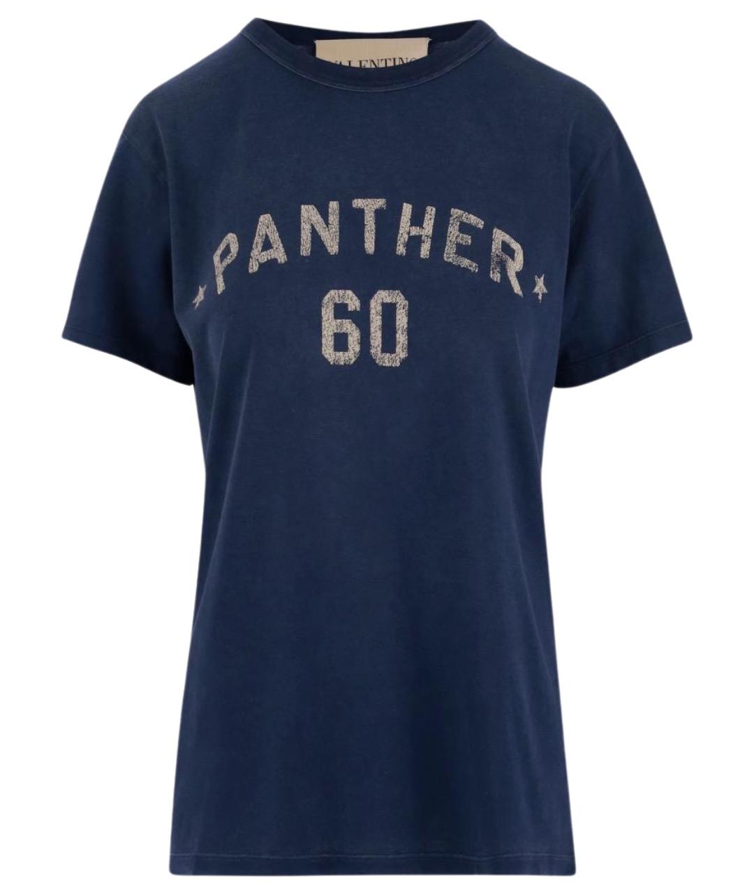 VALENTINO Синяя хлопковая футболка, фото 1