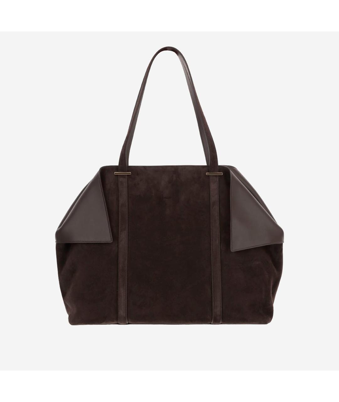 FERRAGAMO Коричневая кожаная сумка тоут, фото 3