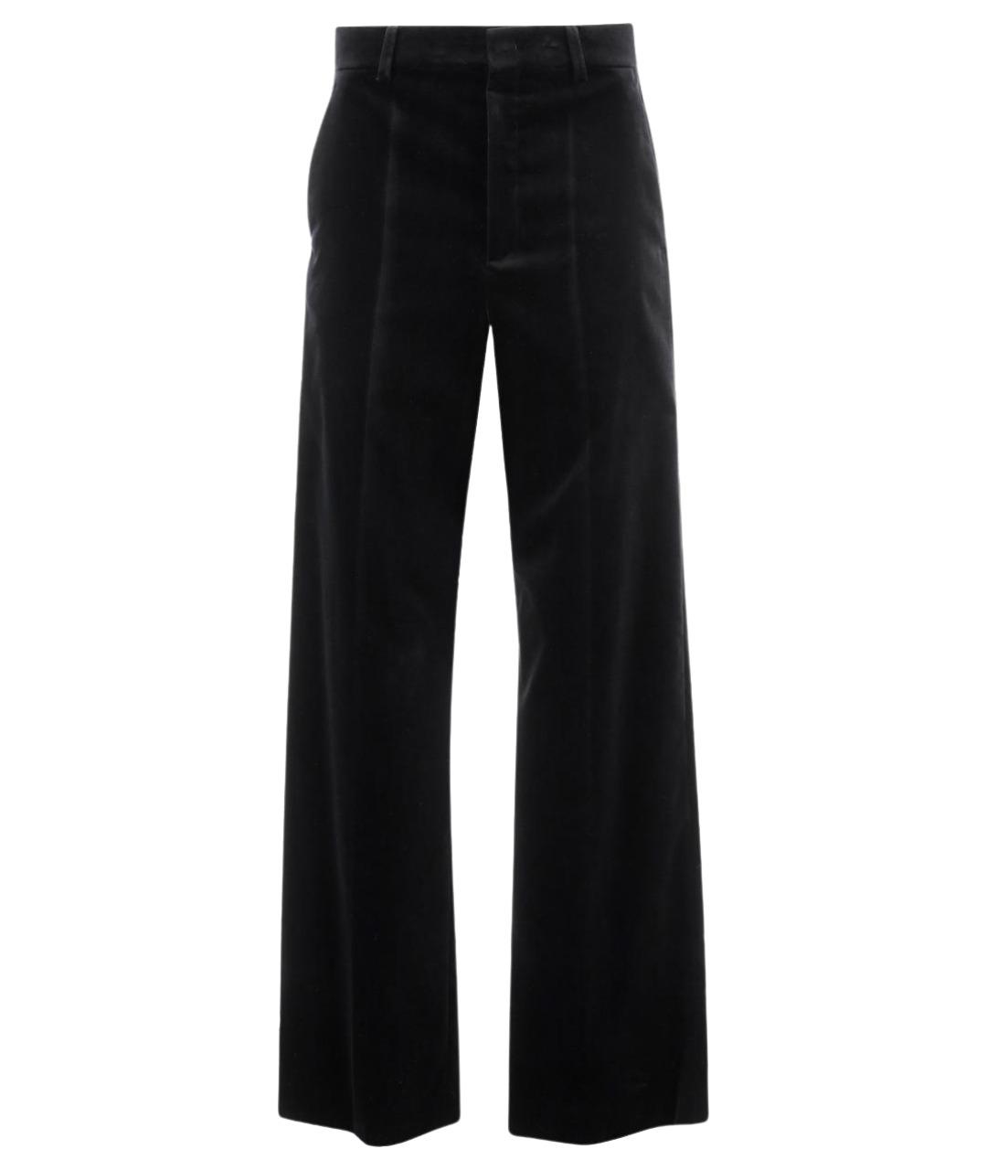 VALENTINO Черные хлопковые повседневные брюки, фото 1