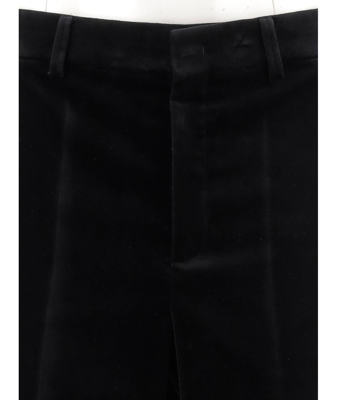 VALENTINO Черные хлопковые повседневные брюки, фото 3