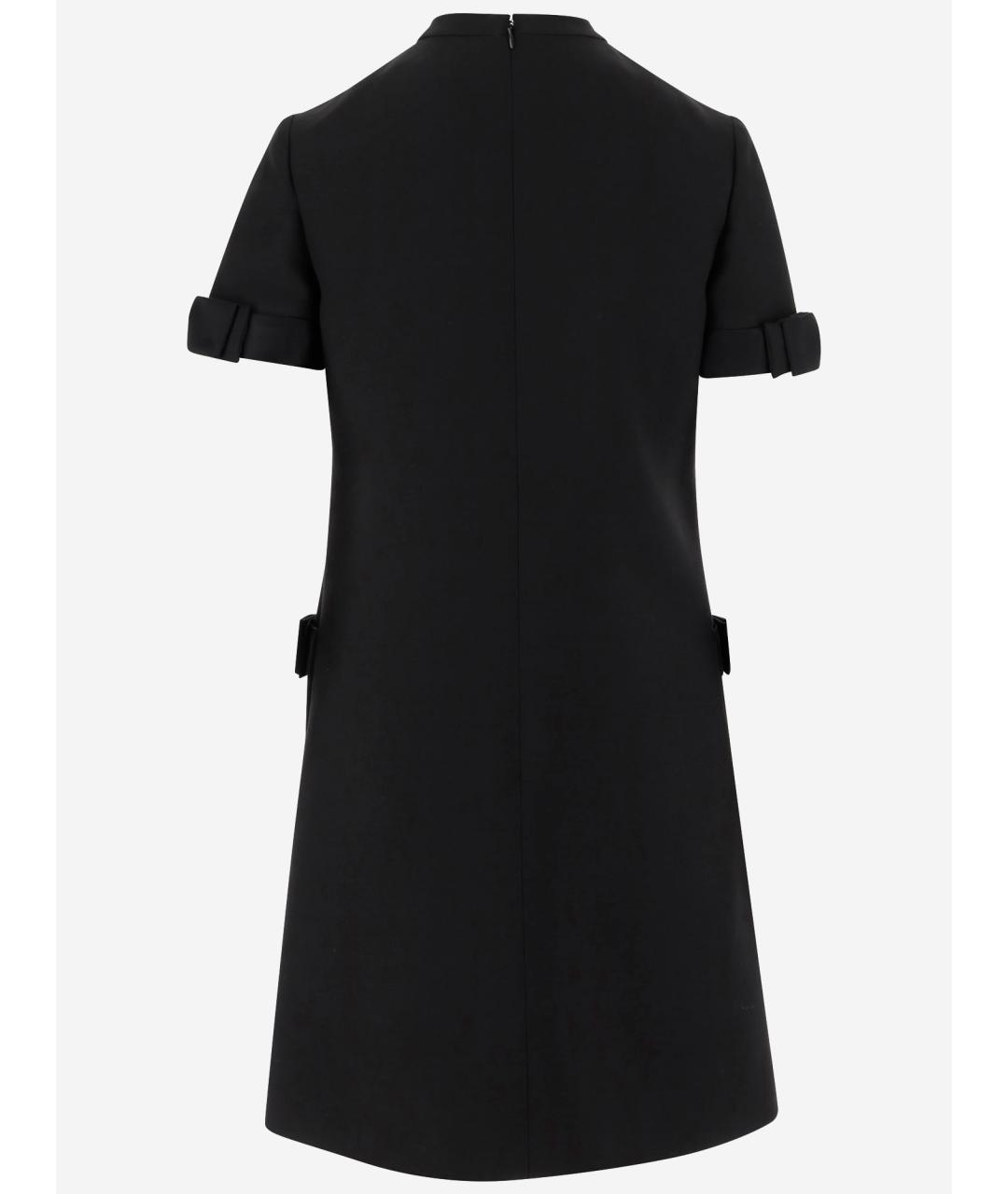 VALENTINO Черное шерстяное платье, фото 2