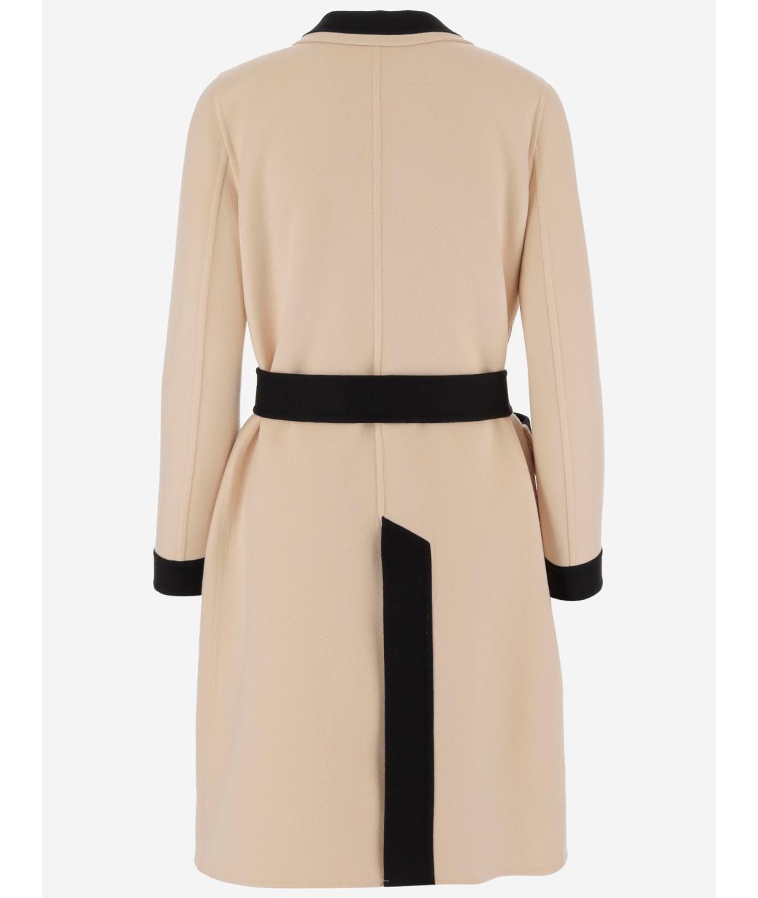 VALENTINO Бежевое шерстяное пальто, фото 2