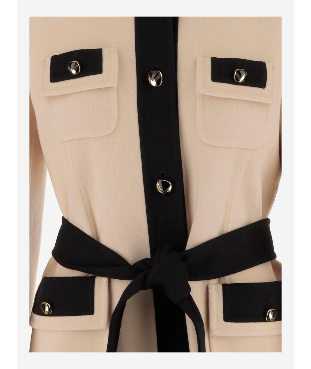 VALENTINO Бежевое шерстяное пальто, фото 3