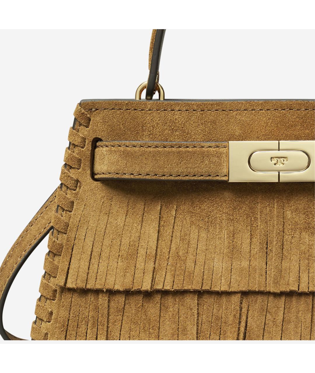 TORY BURCH Коричневая замшевая сумка тоут, фото 4