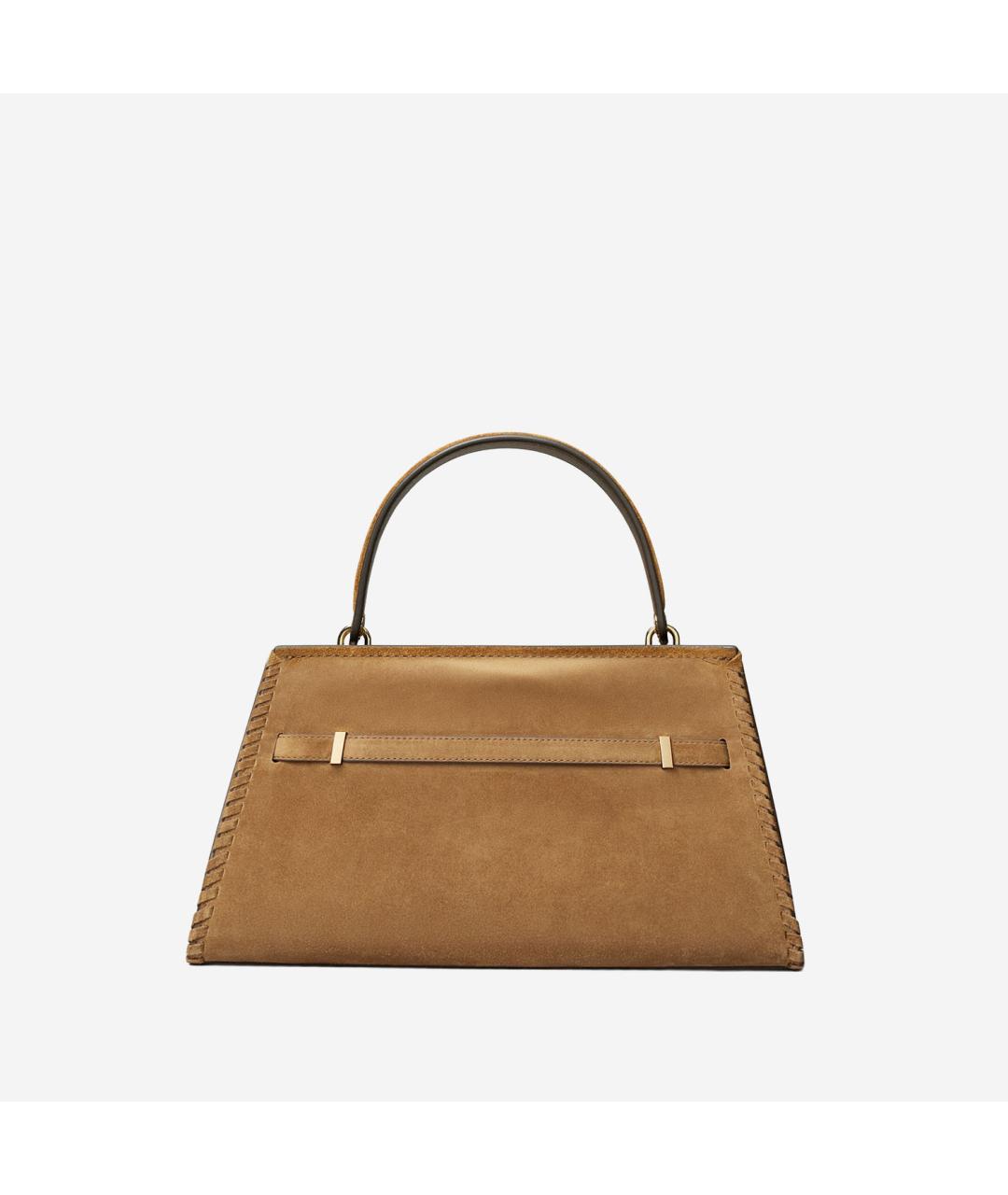 TORY BURCH Коричневая замшевая сумка тоут, фото 3