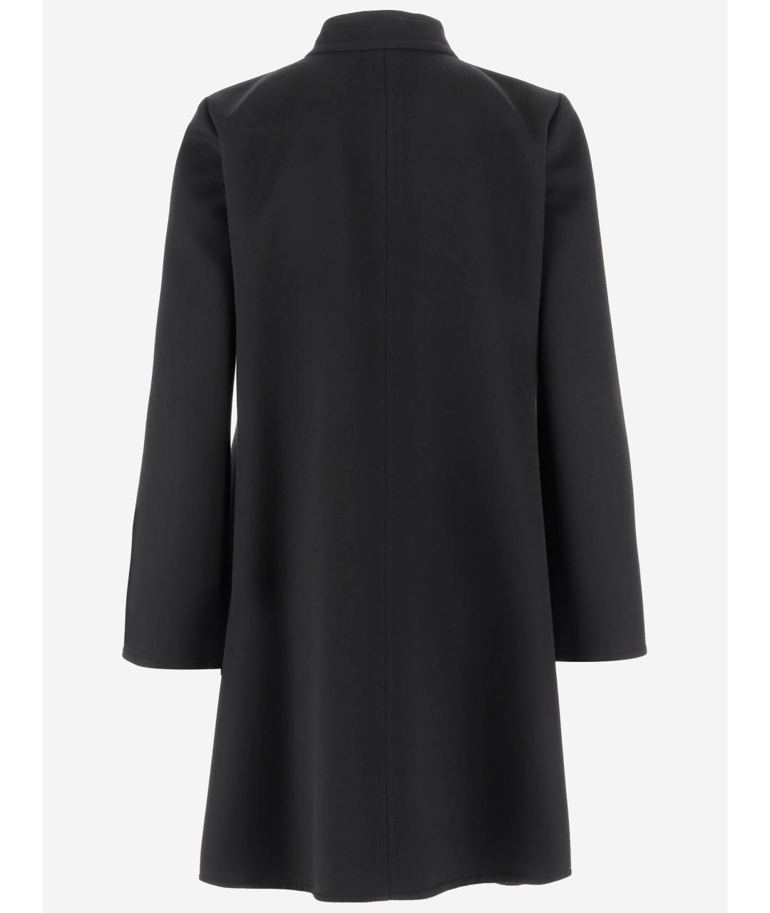 VALENTINO Черное шерстяное пальто, фото 2