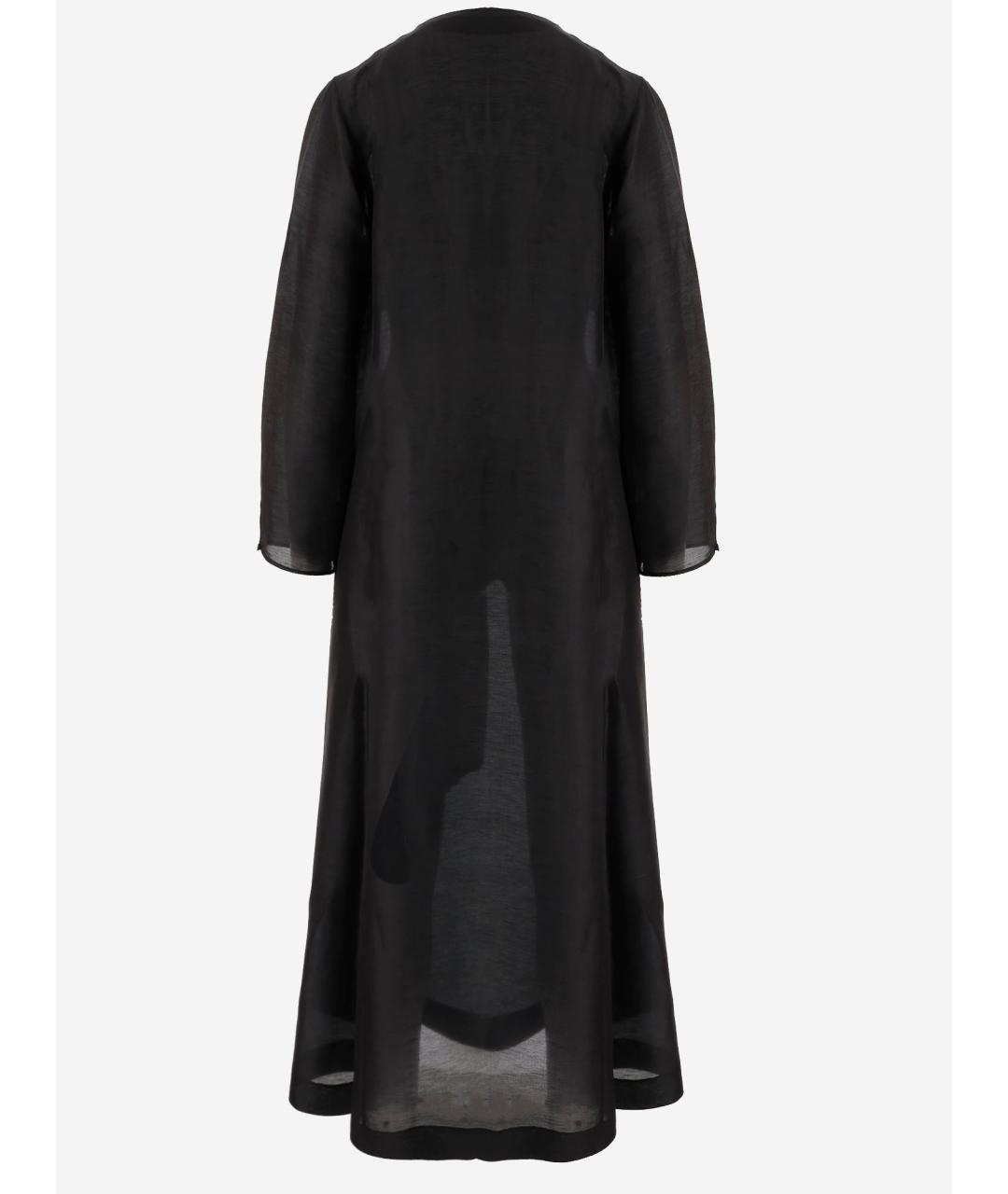 TORY BURCH Черное льняное платье, фото 2